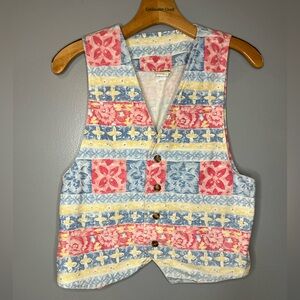 Vintage Vivaldi Jeanswear 70s button up vest